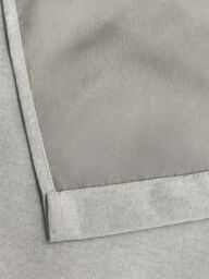 Luxury Living Chenille Blackout Pencil Pleat Top Curtains in Silver - Size: 117 cm x 96.5 cm - thumbnail 5