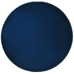 Wyld and Coco Navy Round Rug 140cm Hand-Tufted Viscose Low Pile in Blue - Size: 140 cm diameter - thumbnail 2