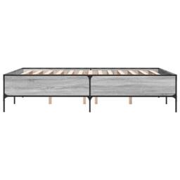 Berkfield Home Bed Frame without Mattress Grey Sonoma 120x200 cm - Size: Small Double - thumbnail 5