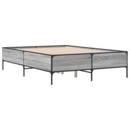 Berkfield Home Bed Frame without Mattress Grey Sonoma 120x200 cm - Size: Small Double - thumbnail 3