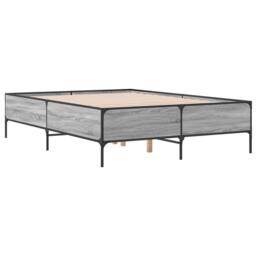 Berkfield Home Bed Frame without Mattress Grey Sonoma 120x200 cm - Size: Small Double - thumbnail 6
