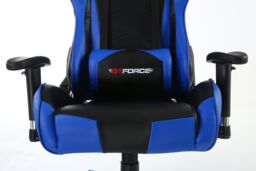 GTForce Pro FX Reclining Sports Racing Office Desk Faux Leather Gaming Chair in Blue - thumbnail 6
