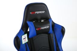 GTForce Pro FX Reclining Sports Racing Office Desk Faux Leather Gaming Chair in Blue - thumbnail 5