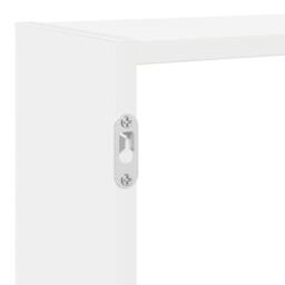 Berkfield Home Wall Cube Shelf 7 Compartments White Engineered Wood - thumbnail 8