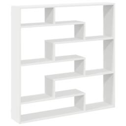 Berkfield Home Wall Cube Shelf 7 Compartments White Engineered Wood - thumbnail 6