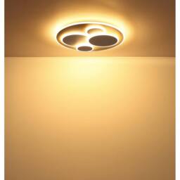 Netlighting Monty Semi Flush Ceiling Light Matt White LED 3000K - thumbnail 5
