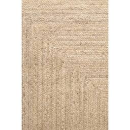 THE RUGS Sharmila Jute Rug Handwoven Reversible Natural Fibre Living Room - Size: 60 cm x 90 cm - thumbnail 2