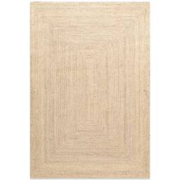 THE RUGS Sharmila Jute Rug Handwoven Reversible Natural Fibre Living Room - Size: 60 cm x 90 cm