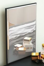 Home Discount Vida Designs Isla Dressing Table Set with Built-in Mirror & Stool in Black - thumbnail 7