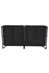 Living and Home Foldable Metal Framed Bed with Mattress and Wheels in Light Grey - thumbnail 5