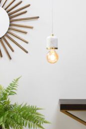 BHS Lighting Romano Pendant Ceiling Light in Metallic Gold - thumbnail 5