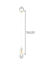 BHS Lighting Romano Pendant Ceiling Light in Metallic Gold - thumbnail 6