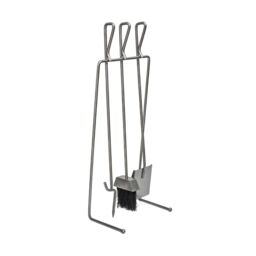 Ivyline Pewter Linear Companion Set H73cm W27cm in Silver - thumbnail 3