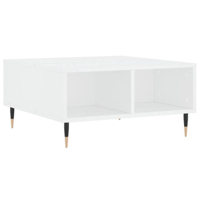 Berkfield Home Coffee Table White 60x60x30 cm Engineered Wood - Size: 60 x 60 x 30 cm - image 1