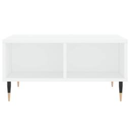 Berkfield Home Coffee Table White 60x60x30 cm Engineered Wood - Size: 60 x 60 x 30 cm - thumbnail 4