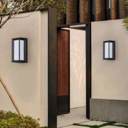 Kelvenix 2x Modern 18W LED Wall Light Outdoor indoor Wall Lamp IP65 Lamp in Black - thumbnail 5