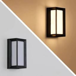 Kelvenix 2x Modern 18W LED Wall Light Outdoor indoor Wall Lamp IP65 Lamp in Black - thumbnail 2