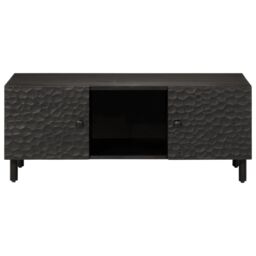 Berkfield Home Coffee Table Black 100x54x40 cm Solid Wood Mango - Size: 100 x 54 x 40 cm - thumbnail 5