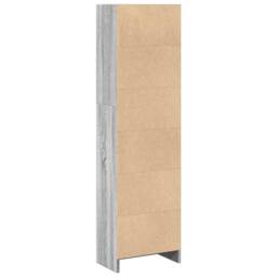 Berkfield Home Decorative Bookcase Grey Sonoma 40x24x143 cm Engineered Wood - Size: 40 x 24 x 143 cm - thumbnail 6