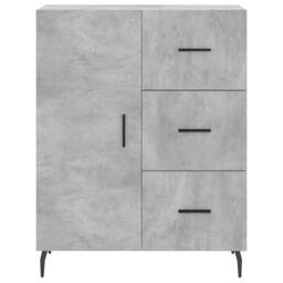 Berkfield Home Highboard Concrete Grey 69.5x34x180 cm Engineered Wood - thumbnail 8