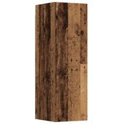 Berkfield Home Wall Mounted TV cabinets 3 pcs Old Wood Engineered Wood in Brown - thumbnail 6