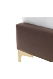 Julian Bowen Deco Upholstered Bed in Chocolate - Size: Double - thumbnail 5