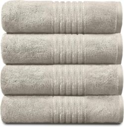 GAVENO CAVAILIA 4 Pack Hampton Towel in Cream - Size: Bath Sheet - thumbnail 1
