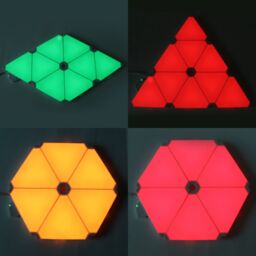 ENER-J Smart Triangle Light Set with 6pcs Triangle Lights in White - Size: 25 cm diameter x 19 cm high - thumbnail 3
