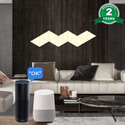 ENER-J Smart Triangle Light Set with 6pcs Triangle Lights in White - Size: 25 cm diameter x 19 cm high - thumbnail 4
