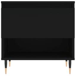Berkfield Home Coffee Table Black 50x46x50 cm Engineered Wood - Size: 50 x 46 x 50 cm - thumbnail 5