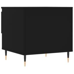 Berkfield Home Coffee Table Black 50x46x50 cm Engineered Wood - Size: 50 x 46 x 50 cm - thumbnail 8