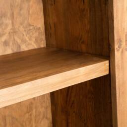 Berkfield Home Freestanding Bathroom Cabinet Solid Pinewood 48x32x170 cm in Brown - Size: 48 x 32 x 170 cm - thumbnail 5