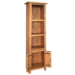 Berkfield Home Freestanding Bathroom Cabinet Solid Pinewood 48x32x170 cm in Brown - Size: 48 x 32 x 170 cm - thumbnail 4