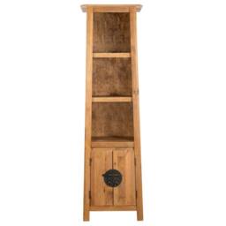 Berkfield Home Freestanding Bathroom Cabinet Solid Pinewood 48x32x170 cm in Brown - Size: 48 x 32 x 170 cm - thumbnail 2