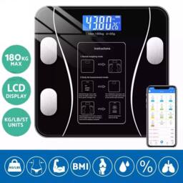 Kelvenix Body Fat Scale 180kg Bluetooth Smart BMI Digital Wireless Weight & APP in Black - thumbnail 5