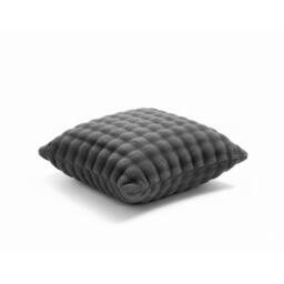 Snug City Square Teddy Design Cushion Cover Soft Plush Decorative Cushion Case in Grey - Size: 45 cm x 45 cm - thumbnail 2