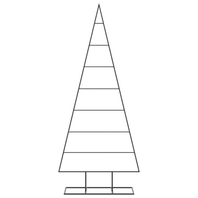 Berkfield Home Metal Christmas Tree for Decoration Black 150 cm - image 1