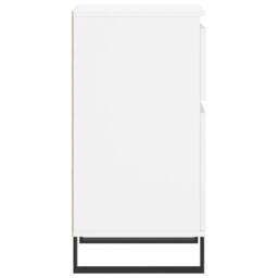 Berkfield Home Sideboards 2 pcs White 40x35x70 cm Engineered Wood - Size: 40 x 35 x 70 cm - thumbnail 8