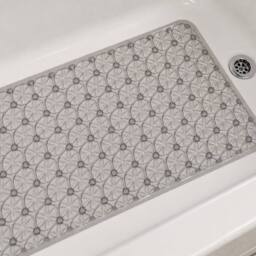 Showerdrape Linea Shower curtain & Laguna Grey Anti Slip Bath Mat - Size: 180 cm width x 180 cm drop - thumbnail 3