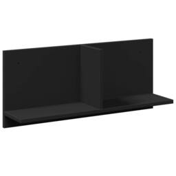 Berkfield Home Wall Cabinet 70x16.5x30 cm Black Engineered Wood - thumbnail 2