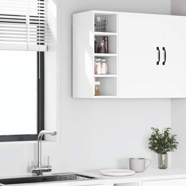 Berkfield Home Hanging Cabinet White 20x29.5x60 cm Engineered Wood - image 1