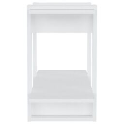 Berkfield Home Book Cabinet/Room Divider High Gloss White 80x30x51 cm - Size: 80 x 30 x 51 cm - thumbnail 6