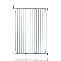 Safetots Extra Tall Natural Screw Fit Baby Gate Screw Fit Baby Gate 100cm Tall in Grey - Size: 90 cm - 100 cm