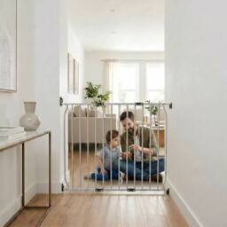 Safetots Extra Tall Natural Screw Fit Baby Gate Screw Fit Baby Gate 100cm Tall in Grey - Size: 90 cm - 100 cm - thumbnail 6