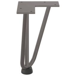 Berkfield Home Hairpin Table Legs 4 pcs Natural Steel 20 cm Solid Steel in Grey - thumbnail 6