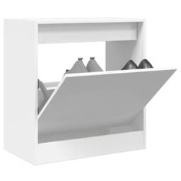 Berkfield Home Shoe Cabinet White 60x34x63.5 cm Engineered Wood - thumbnail 2