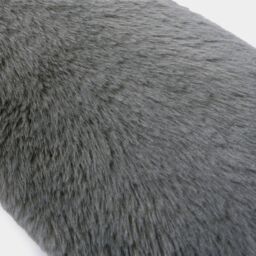 OHS Faux Fur Fleece Draft Excluder Window Insulation Weather Draught Door Stopper in Charcoal - thumbnail 6