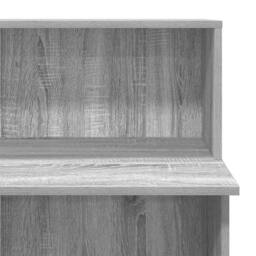 Berkfield Home Reception Desk Grey Sonoma 100x50x103.5 cm Engineered Wood - thumbnail 8