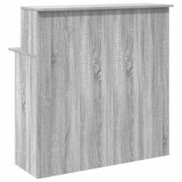 Berkfield Home Reception Desk Grey Sonoma 100x50x103.5 cm Engineered Wood - thumbnail 7