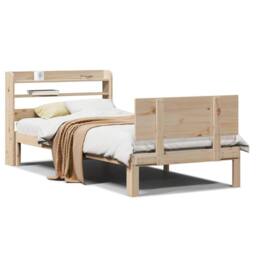 Berkfield Home Beautiful Bed Frame with Headboard without Mattress 90x200 cm in Light Tan - thumbnail 3